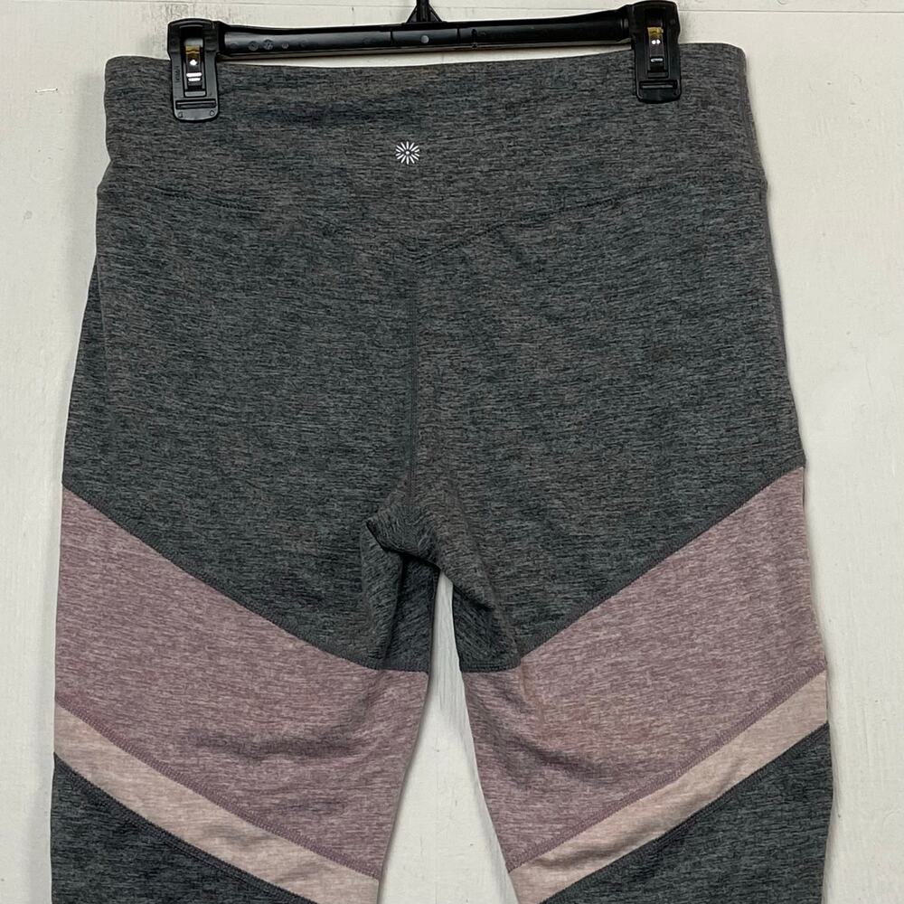 Tangerine Women's Gray Pink Athleisure Yoga Activewear Ankle Leggings Size Large - Picture 3 of 10